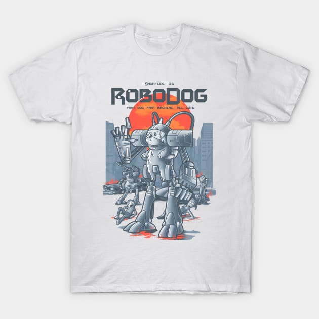 RoboDog T-Shirt by Cromanart